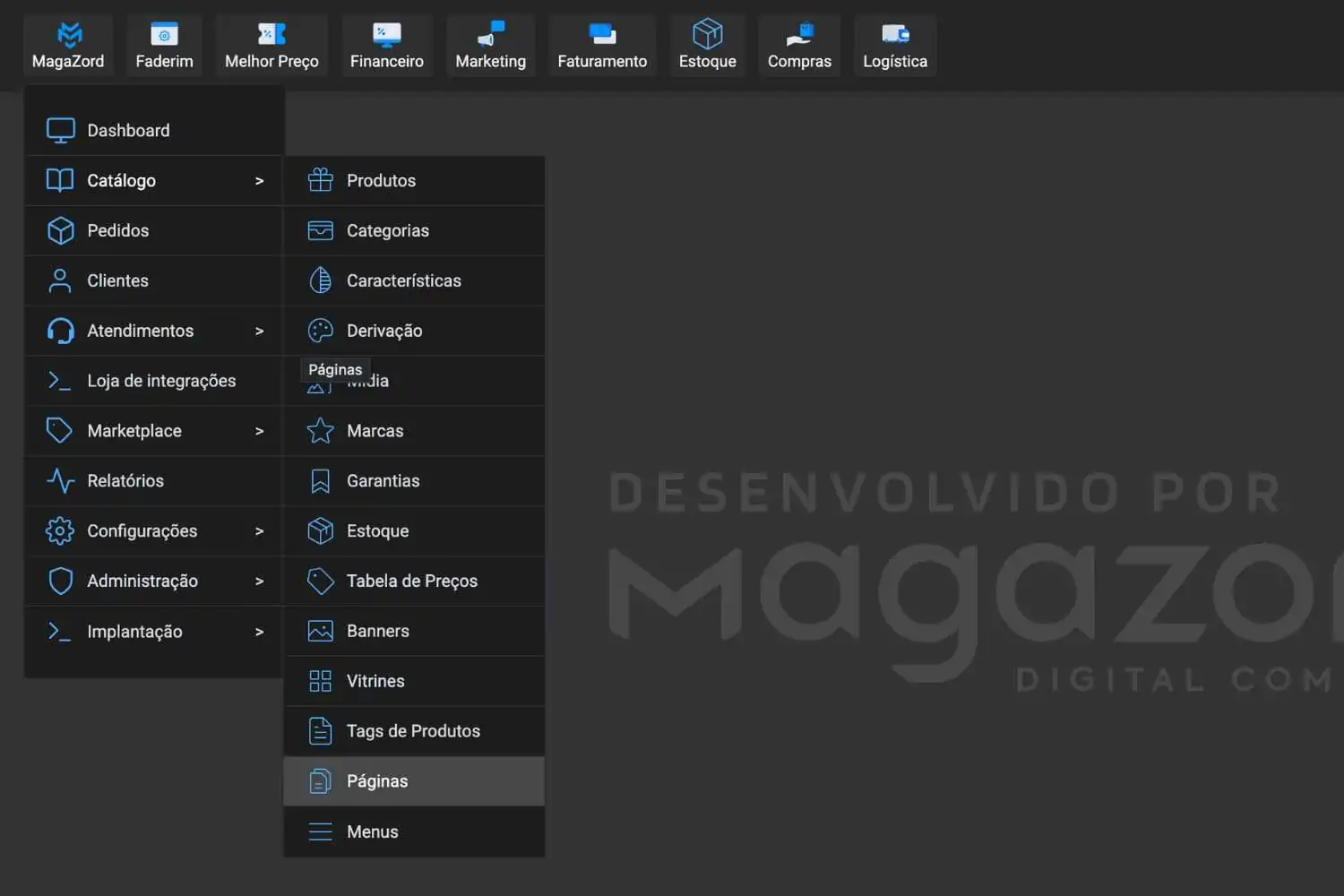 Páginas CMS Magazord Blog